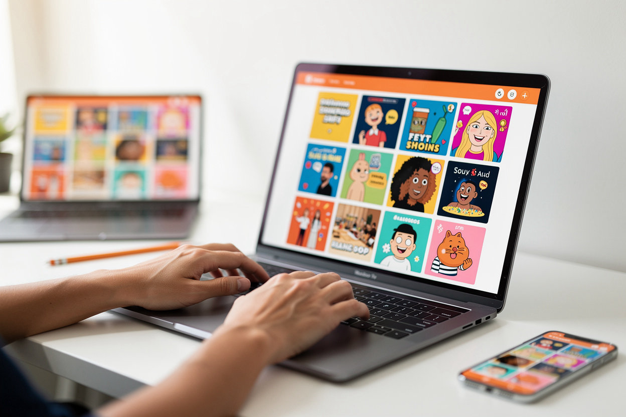 finn2020302 portfolio showcase - multi-genre GIF work samples across memes, animations, and branded content